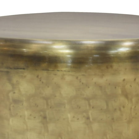 Simpli Home - Garvy Metal Side Table - Antique Copper