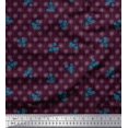thumbnail image 1 of Soimoi Moss Georgette Fabric Artistic Floral Print Sewing Fabric Yard 42 Inch Wide, 1 of 5