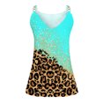 thumbnail image 4 of ICHUANYI Clearance Women's Summer Casual Sleeveless Blouse V Neck Tops T-Shirt Vest For Women(Mint Green, XL) ICHUANYI WER2023081206785, 4 of 5