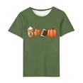 thumbnail image 2 of Fiudx Tops para Mujer Camiseta Estampada a La Moda para Mujer, Blusa de Manga Corta, Tops Informales con Cuello Redondo, 2 of 3