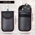 thumbnail image 4 of Funda para llave de coche anti-RFID, color negro, con bloqueo de señal Faraday, funda protectora anti-RFID de fibra de carbono (1 unidad), 4 of 5