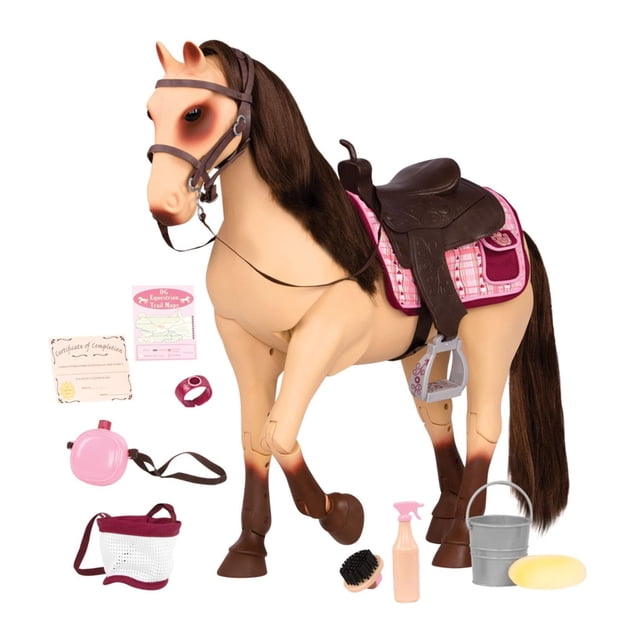 Horse Our Generation Morgan, plegable, 20 cm, con accesorios