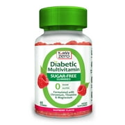 YumV's Zero Diabetic Multivitamin Gummies - Sugar-Free, Raspberry Flavor, 1 Bottle,  60 per Bottle
