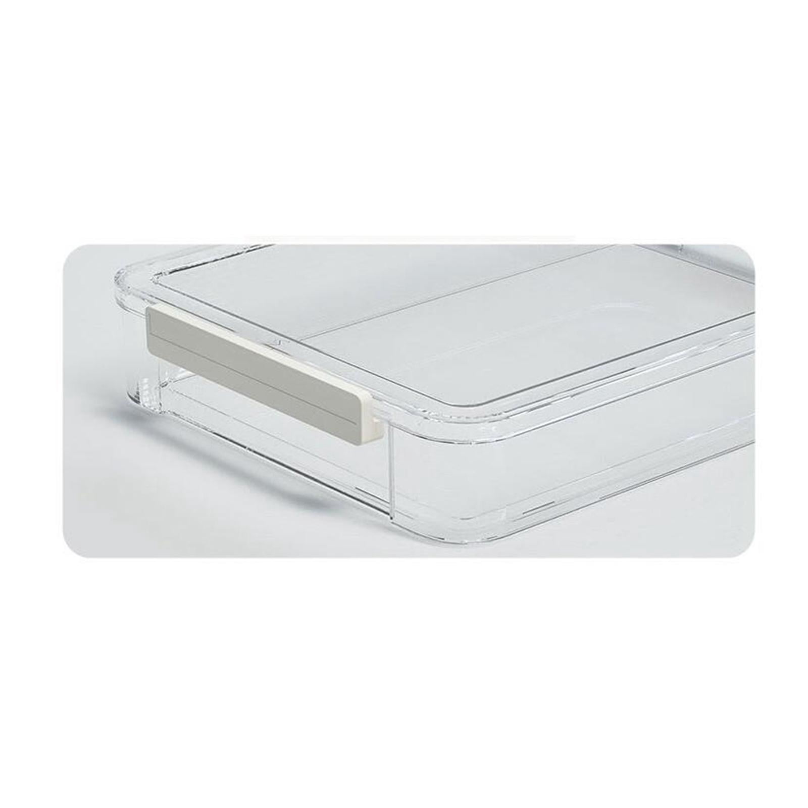 Fiocias File Container Box Multifunction with Cover Storage Case for Project Case Photos Small