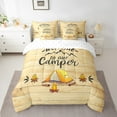 thumbnail image 2 of YST Happy Camping Rustic Decor Comforter Set, Twin, 7-Piece, 2 of 5