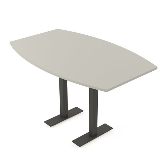 Boat Bistro Height Meeting Table T-Shaped Metal Base 46x72 Bar Table