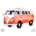 thumbnail image 1 of Peace Van - 5" Vinyl Sticker - For Car Laptop I-Pad - Waterproof Decal, 1 of 1