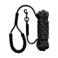 thumbnail image 1 of Correa para perros de 10 m, correa para perros de cuerda larga con asa acolchada para perros pequeños y grandes, color negro TUNC Sencillez, 1 of 5