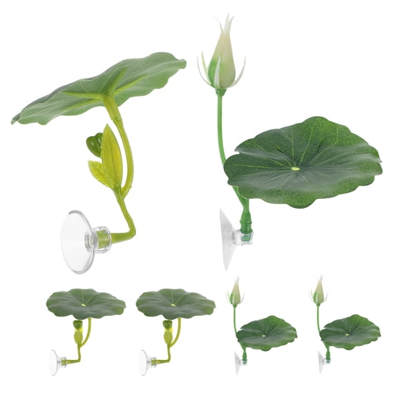 Raindrops 6-Pack Betta Leaf Beds Artificial Water Lily Pads Fish Tank Resting Pads for Aquarium Fish