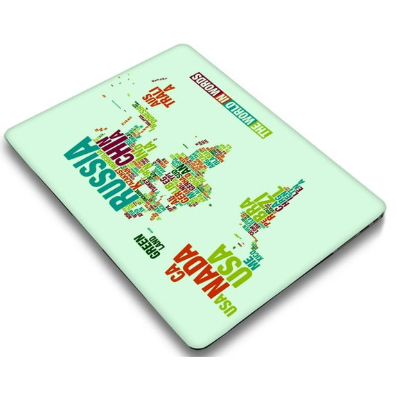 KSK KAISHEK Hard Shell Cover Only Compatible MacBook Pro 13" with Retina Display Touch ID + Black Keyboard Cover Model: A2338 M1&A2289&A2251&A2159&A1989&A1706&A1708 (Geography 84)