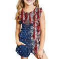 thumbnail image 2 of LSLJS Mode Girls' Casual Hauts Sans Manches Col Round Neck Imprimé Court Pants Sets, Toddler Girls Outfit Sets, 2 of 8
