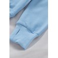 thumbnail image 4 of ABPHQTO Sudadera de mujer azul cielo con cremallera y bolsillos en un color liso, 4 of 5