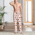 thumbnail image 3 of Cauagu Dachshund Walking Mens Pajama Pants Sleep & Lounge Pants,PJ Bottoms with Pockets-Small, 3 of 7