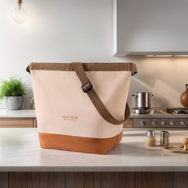 Bolsa de almuerzo con aislamiento bolsa térmica de gran capacidad para viajes al aire libre y trabajo