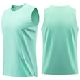 thumbnail image 2 of Vetsdori Mens Mesh fabric Tank Tops Dry Fit Sleeveless Athletic T Shirts Summer Muscle,Solid Color Fitness Breathable Undershirts Workout Tanks for Men Crew Neck,S, 2 of 6