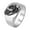Silver, variant on Men's Stainless Steel Vintage Personalized Rock Animal Scorpion Constellation Signet Ring Statement Hip Hop Gothic Punk Style Gold Size 12