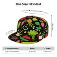 thumbnail image 6 of Balery Baseball Cap Flat Bill Hats for Men Adjustable Size for Running Workouts and Outdoor Activities All Seasons Dad Hat(Cartoon Vegetables ), 6 of 9