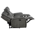 thumbnail image 5 of Raelynn 3-piece Upholstered Reclining Sofa Set Grey, 5 of 17