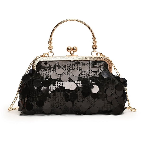 Bolso de Mano con Lentejuelas Hugtrwg para Fiesta Bodas