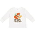 thumbnail image 3 of Inktastic My Gram Loves Me Fox Grandchild Boys or Girls Long Sleeve Toddler T-Shirt, 3 of 5