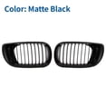 thumbnail image 3 of Unique Bargains Matte Black Front Hood Kidney Grille Grill For 02-05 BMW E46 4 Door Sedan 318i 320i 323i 328i, 3 of 7