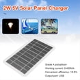 thumbnail image 4 of Tablero de Carga Solar Portátil Cargador USB Solar Resistente Al Agua Adecuado para Viajes Al Aire Libre y Camping Fuente de Alimentación Móvil, 4 of 10