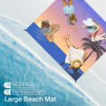 thumbnail image 2 of Manta de playa Rhino Valley, 215 x 245 cm, resistente a la arena, color morado con puesta de sol, 2 of 8