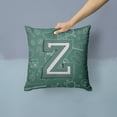 thumbnail image 2 of Carolines Treasures CJ2010-ZPW1414 Letter Z Back to School Initial Canvas Fabric Decorative Pillow 14Hx14W multicolor, 2 of 4