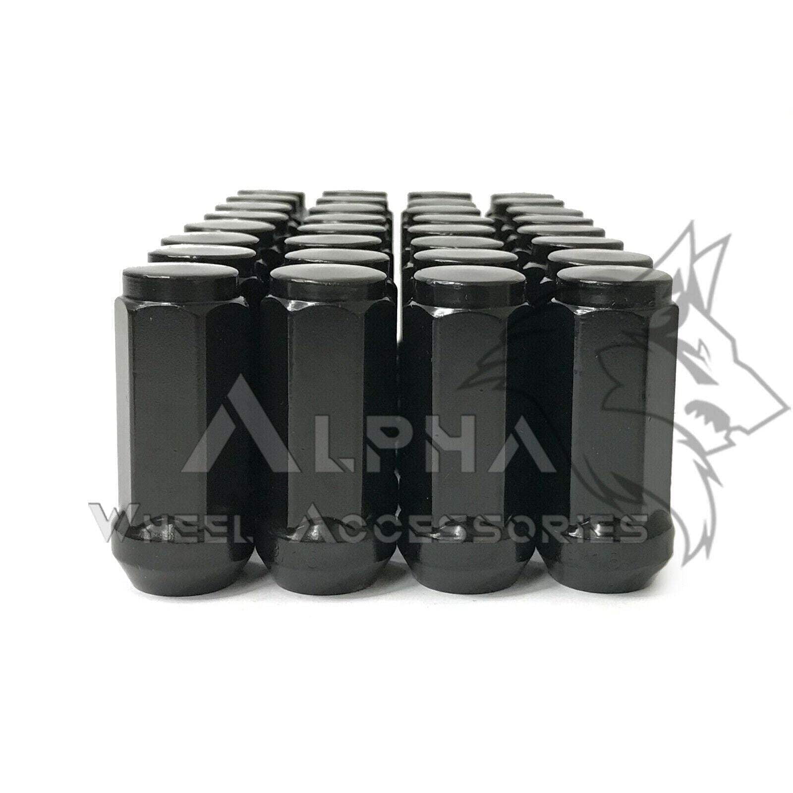 Aazon.co: Coyote - 16 Black Long 14x1. 5 Bulge Acorn Lug Nuts 1. 90