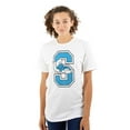thumbnail image 3 of Lazy Smurf Vintage Varsity Cartoon Men's Graphic T Shirt Tees Brisco Brands S, 3 of 6