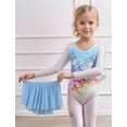 thumbnail image 5 of FEOYA Girls Gymnastic Leotard Long Sleeve Kid Dance Sparkly Unitards Activewear Ballet Outfit Dancewear with Skirt Hairband 9-10 Years Blue, 5 of 6