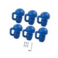 thumbnail image 1 of Ethern 6 Pieces Trampoline Pole Covers Protective Covers Enclosure Cap Connector Parts Blue with 6pcs, 1 of 9