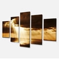 thumbnail image 2 of Coucher de Soleil Dramatique avec Rayons de Soleil - Impression sur Toile Paysage, 2 of 3