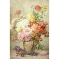 thumbnail image 3 of François Rivoire 13x18 Black Modern Framed Museum Art Print Titled - Chrysanthemums (Before 1902), 3 of 5