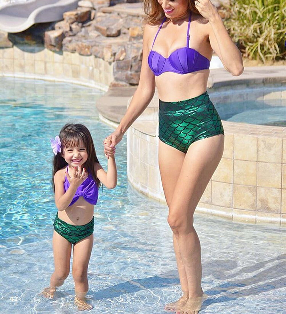 Veeki Girls One Piece Swimsuits Bathing Suits For Kids Cross Back Swimwear  Beach Summer Swim Suits For 3-10 Years,110cm_hmy224