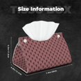 thumbnail image 6 of Lsque German Shepherd Dog Printed Long Tissue Box Cover Holder, Facial Paper Organizer Dispenser,Triangle with Bottom Belt, PVC Leather Decorative Organizer, 6 of 9