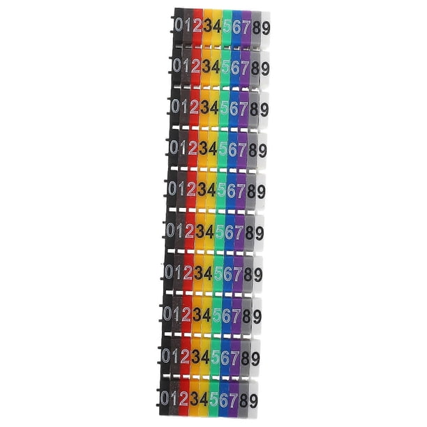 Color Coded Label Clips Colorful Cable Labels Clips for Cable Management and Organization ...