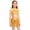 Gold, variant on Kids Girls Lyrical Dance Dress Sparkly Dancewear Jazz Latin Dance Outfit Cheer Uniform Crop Top with Skirt Set Hot Pink 6