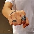 thumbnail image 3 of Anillo de grifo retro, anillo de comida para hombres, personalidad única, anillo dominante para hombres, 3 of 4
