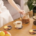 thumbnail image 7 of Xecao Sunset Dancing Dolphin A for MDF Cork Coaster 4 Pcs,Drink Coasters,Suit for House Warming Gifts New Home ,Coffee Table Decor-Round Shape, 7 of 7