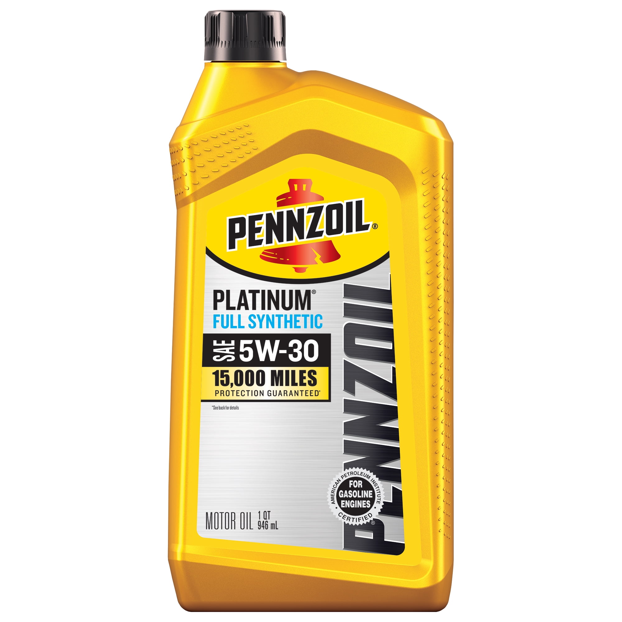 (3 pack) Pennzoil Platinum Full Synthetic 5W-30 Motor Oil, 1 Quart