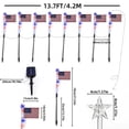 thumbnail image 3 of 1 To 8 US Independence Day Solar Outdoor Courtyard LED Flag Lamp（500mah）, 3 of 9