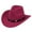 Hot Pink, variant on Fgnfyis Stylish Unisex Cowboy Hat With Metal For Concerts Outdoor Western Events And Party Headwear Blue One Size