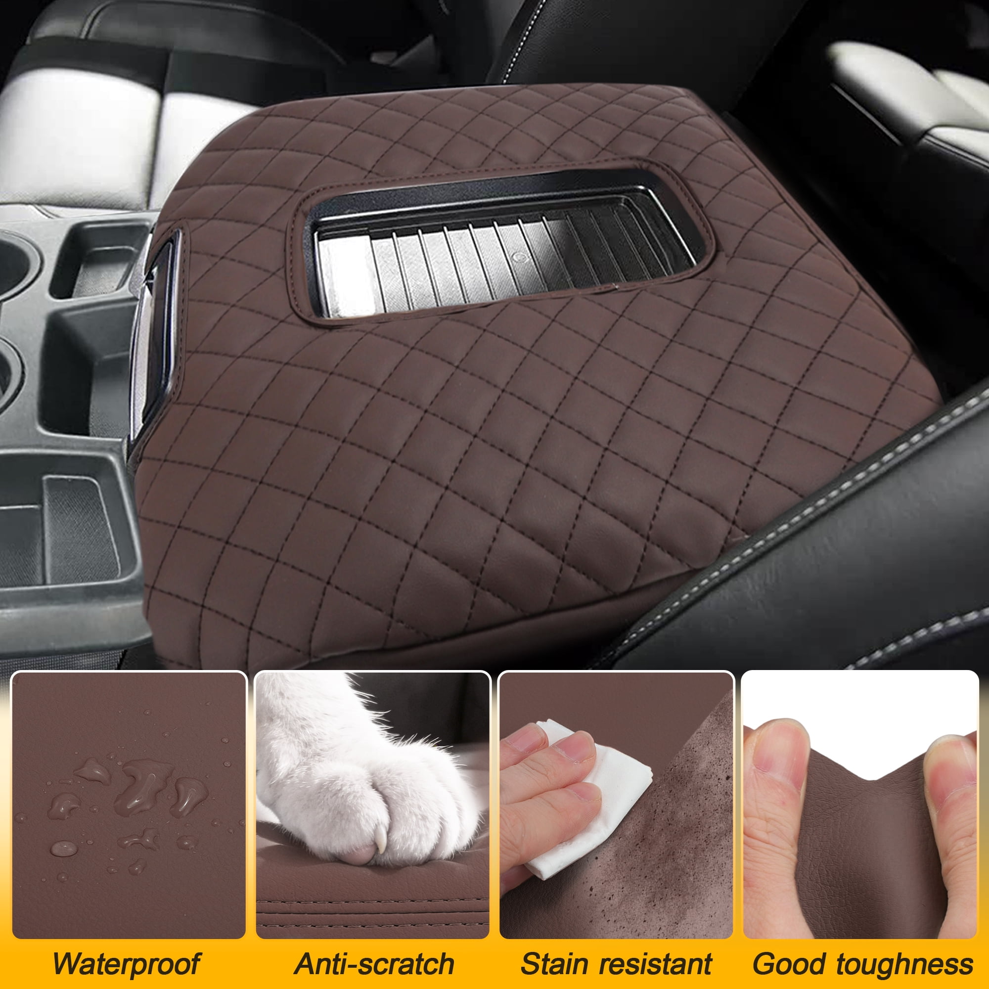 Unique Bargains Center Console Armrest Cover for Chevy