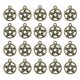 thumbnail image 2 of 20pcs Round Alloy Hollow out Star Pendants Charms DIY Jewelry Making Accessory for Necklace Bracelet (Bronze), 2 of 3