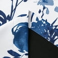 thumbnail image 4 of Decoultimatex Watercolor Floral Blackout Window Curtain Panels for Living Room Bedroom Blue Gray Noise Reduction Window Treatments, Rod Pocket, 52"x 95"x 2, 4 of 5