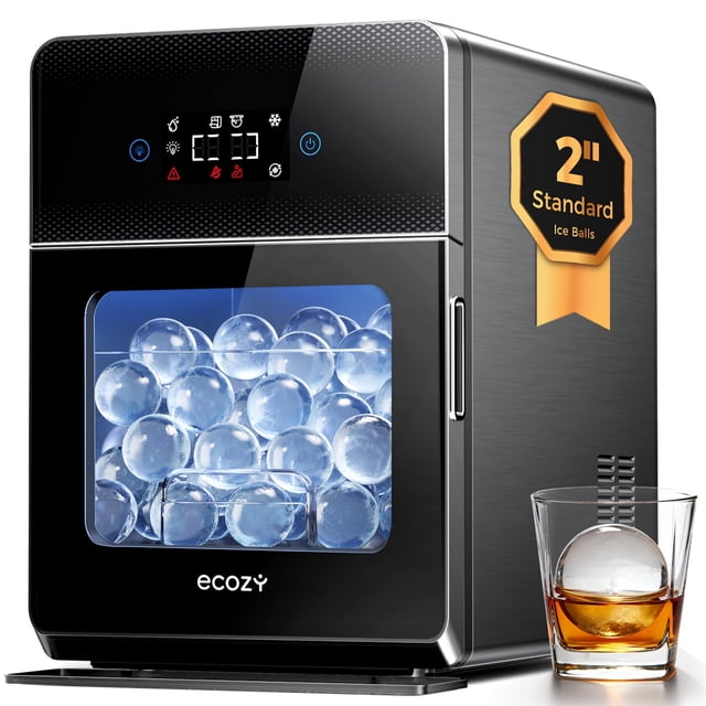 Máquina para hacer bolas de hielo ecozy de 2" esfera transparente con autolimpieza