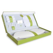 Four-Bottle Starter Set with 4-Ounce Glass Bottles, Teether Set, and Nipple Set, Spring/Sky