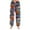 Blue, variant on WTOBBY Women's Long Pajama Pants with Christmas Print and Cuffed Bottoms - Festive Holiday Sleepwear for Casual Home Lounge Wear - Comfortable Straight Leg Design,Blue L