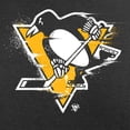 thumbnail image 3 of Men's Black Pittsburgh Penguins Splatter Logo Long Sleeve T-Shirt, 3 of 4